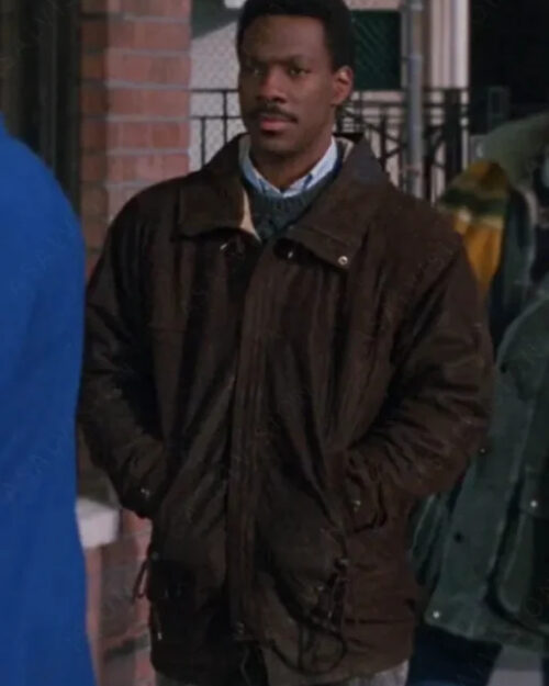 Coming to America Eddie Murphy Brown Leather Jacket