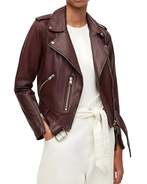 Brie Virgin River Season 4 Biker Leather Jacket