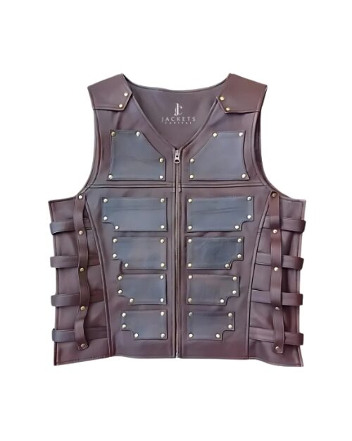 Kraven the Hunter Sergei Kravinoff Brown Leather Vest