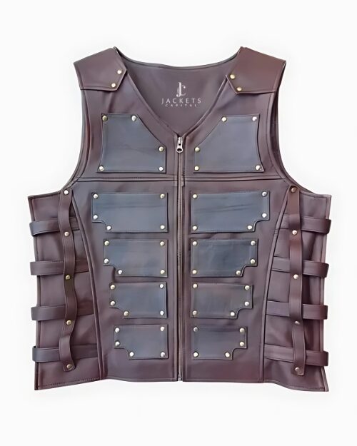 Kraven the Hunter Sergei Kravinoff Brown Leather Vest