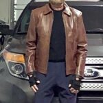 ACM Awards 2024 Nate Smith Brown Leather Jacket