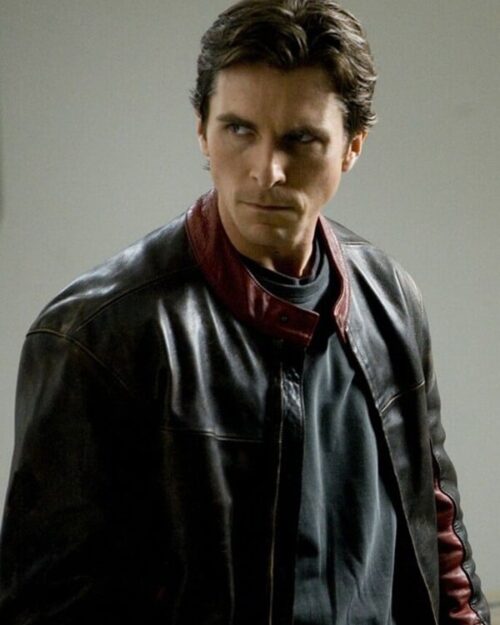 Christian Bale Dark Knight Leather Biker Jacket