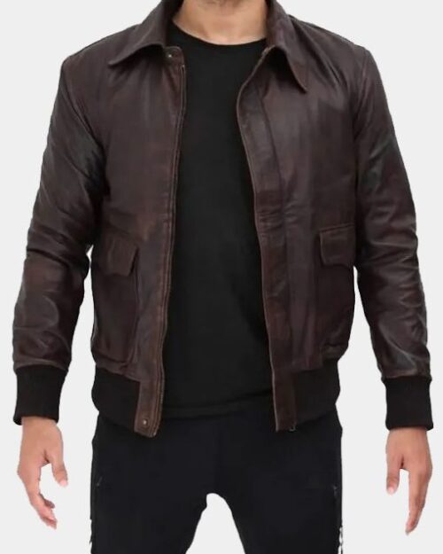Billy Hargrove Stranger Things Distressed Leather Jacket