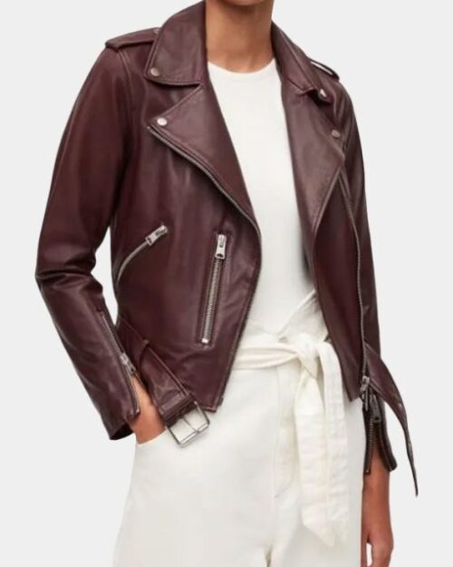 Brie Virgin River Season 4 Biker Leather Jacket