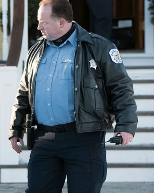 Chicago Fire Sergeant DeLaney Black Leather Jacket