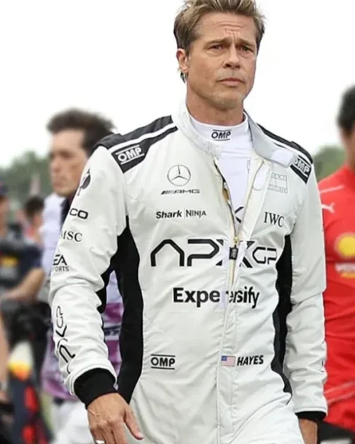 Grand Prix Brad Pitt F1 APX GP Racing Leather Jacket