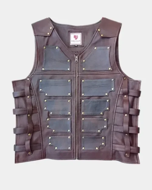 Kraven the Hunter Sergei Kravinoff Brown Leather Vest