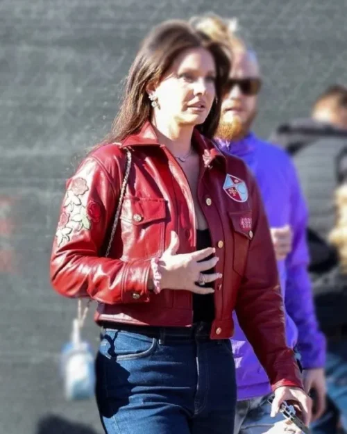 Super Bowl Lana Del Rey Leather Jacket
