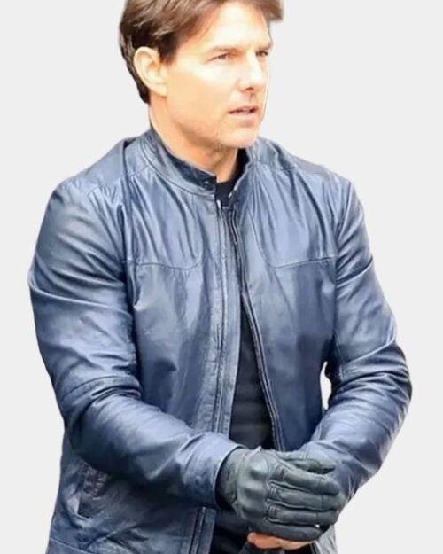 Tom Cruise Mission Impossible 6 Leather Biker Jacket