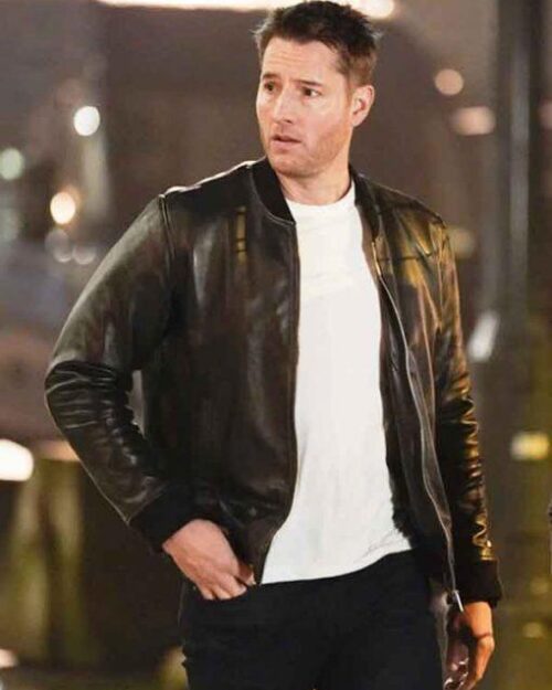 Tracker 2024 Colter Shaw Black Bomber Leather Jacket