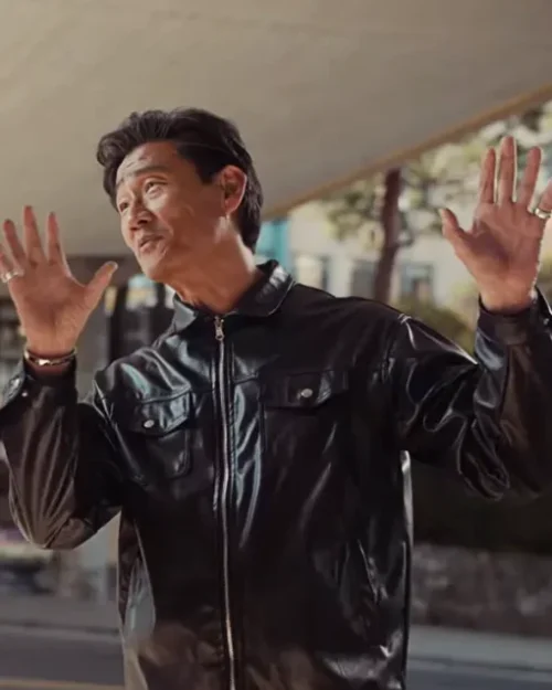 XO Kitty Season 2 Philippe Lee Black Leather Jacket
