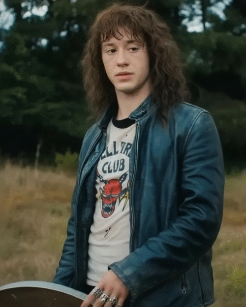 Stranger Things Season 4 Eddie Munson Leather Jacket
