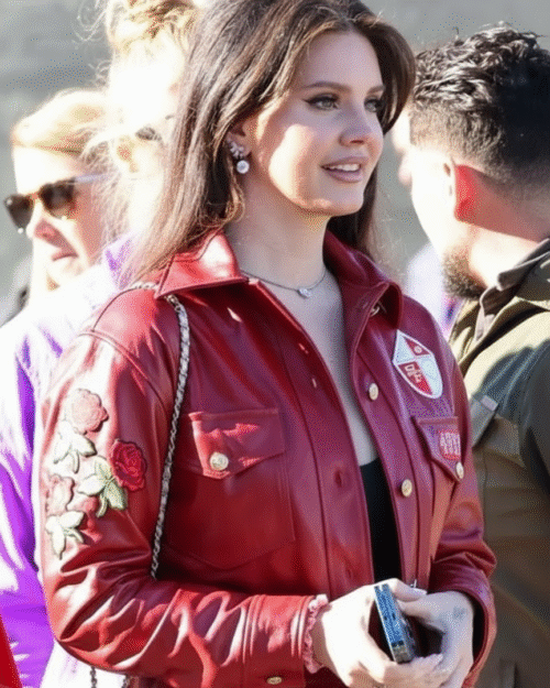Super Bowl Lana Del Rey Leather Jacket