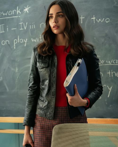 The Life List 2025 Sofia Carson Leather Black Jacket
