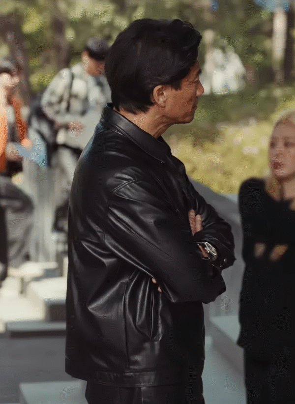 XO Kitty Season 2 Philippe Lee Black Leather Jacket - Image 3