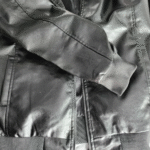 Women’s MA-1 Black Leather Bomber Jacket