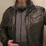 Olivia Black Real Leather Jacket With Hood