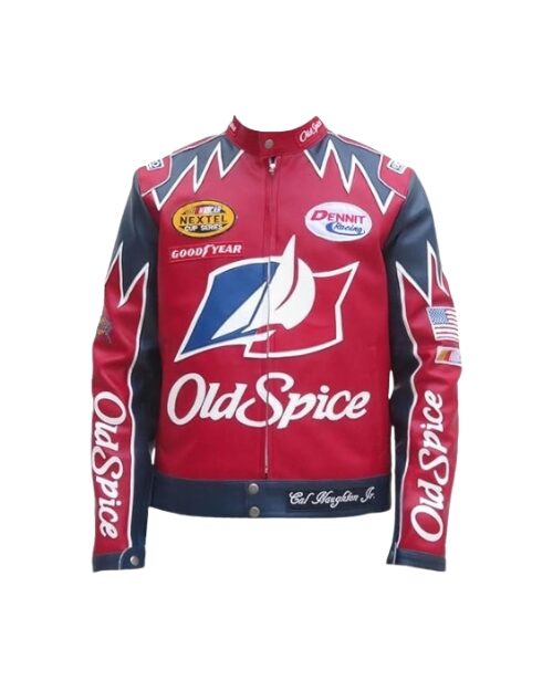 Talladega Nights Ricky Bobby Old Spice Leather Jacket
