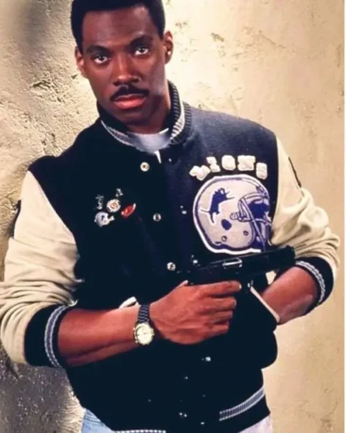 Eddie Axel Murphy Foley Beverly Hills Cop Varsity Wool Jacket