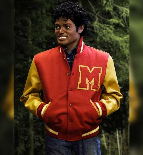 MJ Iconic M Varsity Real Leather Jacket