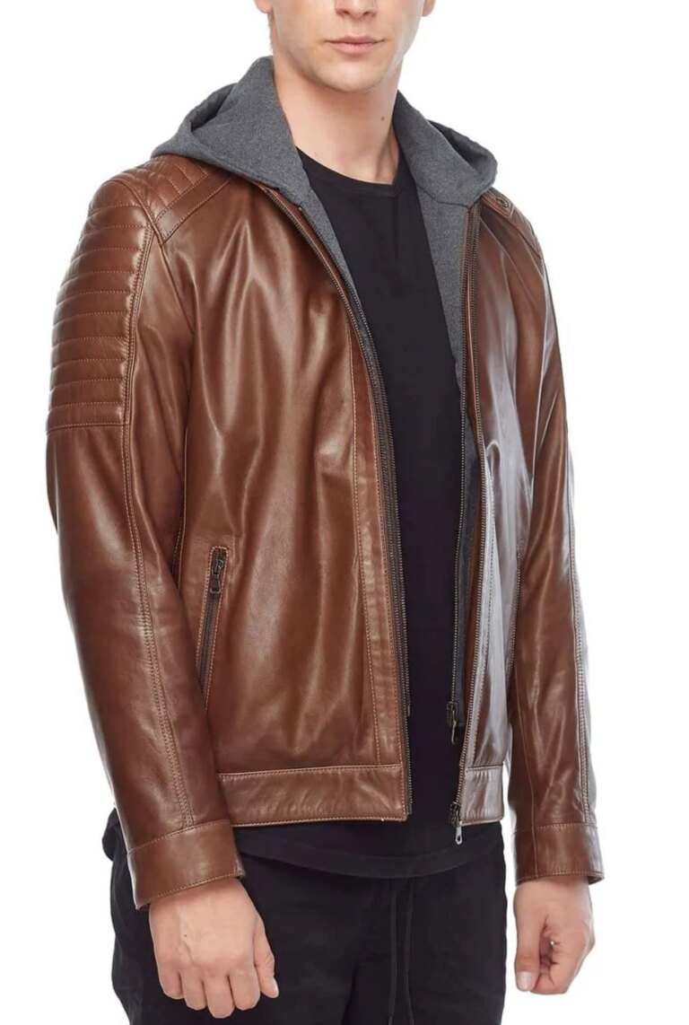 Element-Brown-Detachable-Hooded-Leather-Jacket-3