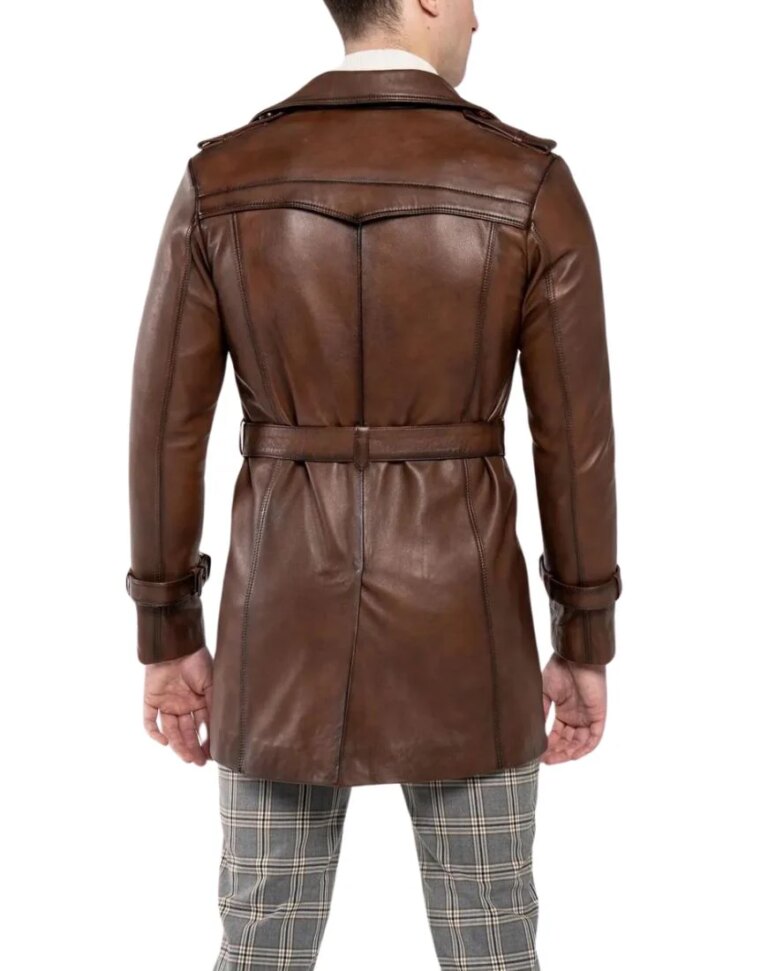 Men_sFenixBrownWaxedLeatherTrenchCoatback