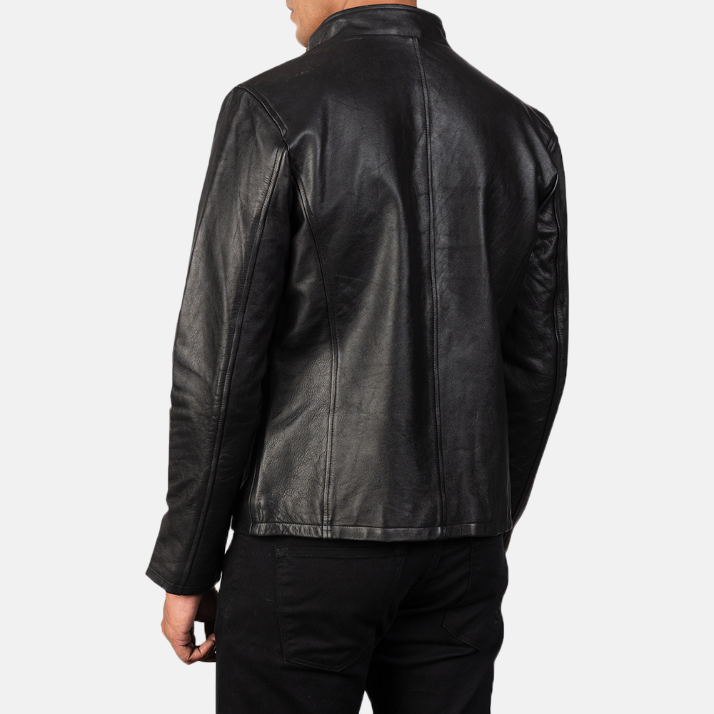 Mens Alex Black Leather Biker Jacket5951-8-1568468780801