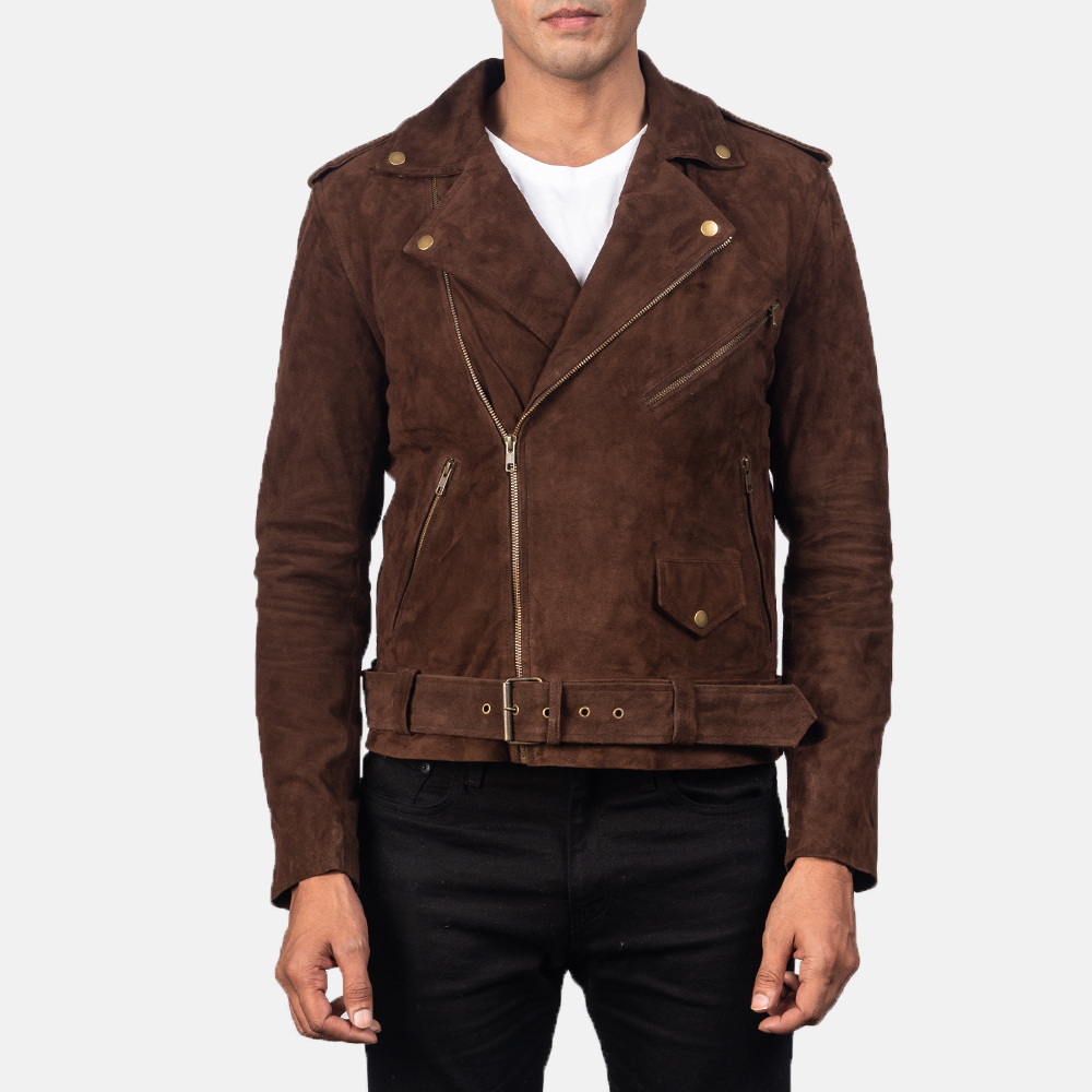 Mens Allaric Alley Mocha Suede Biker Jacket4688-5-1557046915583