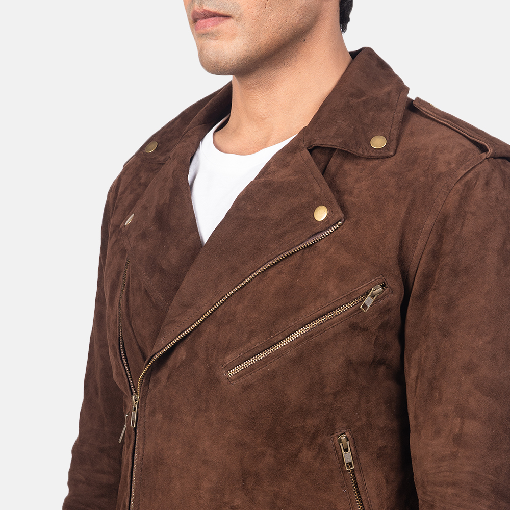 Mens Allaric Alley Mocha Suede Biker Jacket4689-9-1557046924879