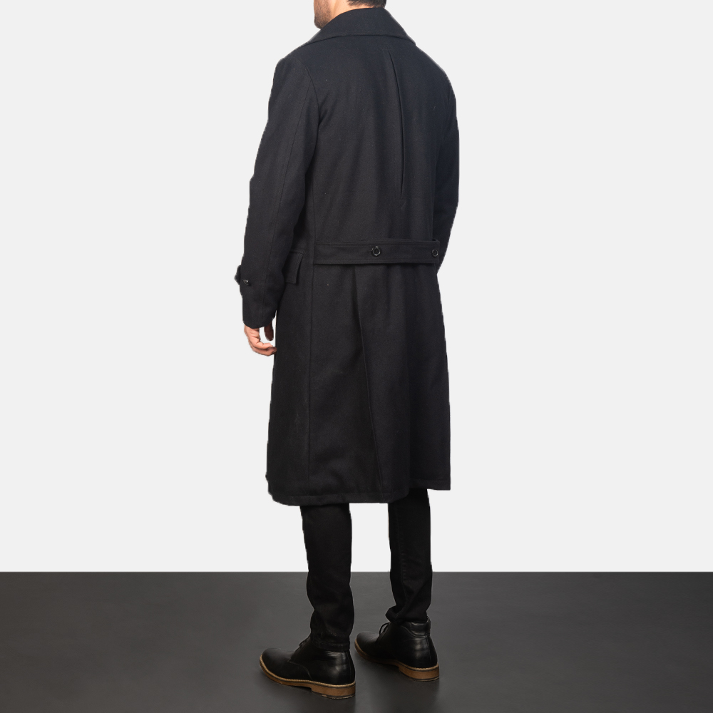 Mens Black Wool Coat0859-4-1599117889663