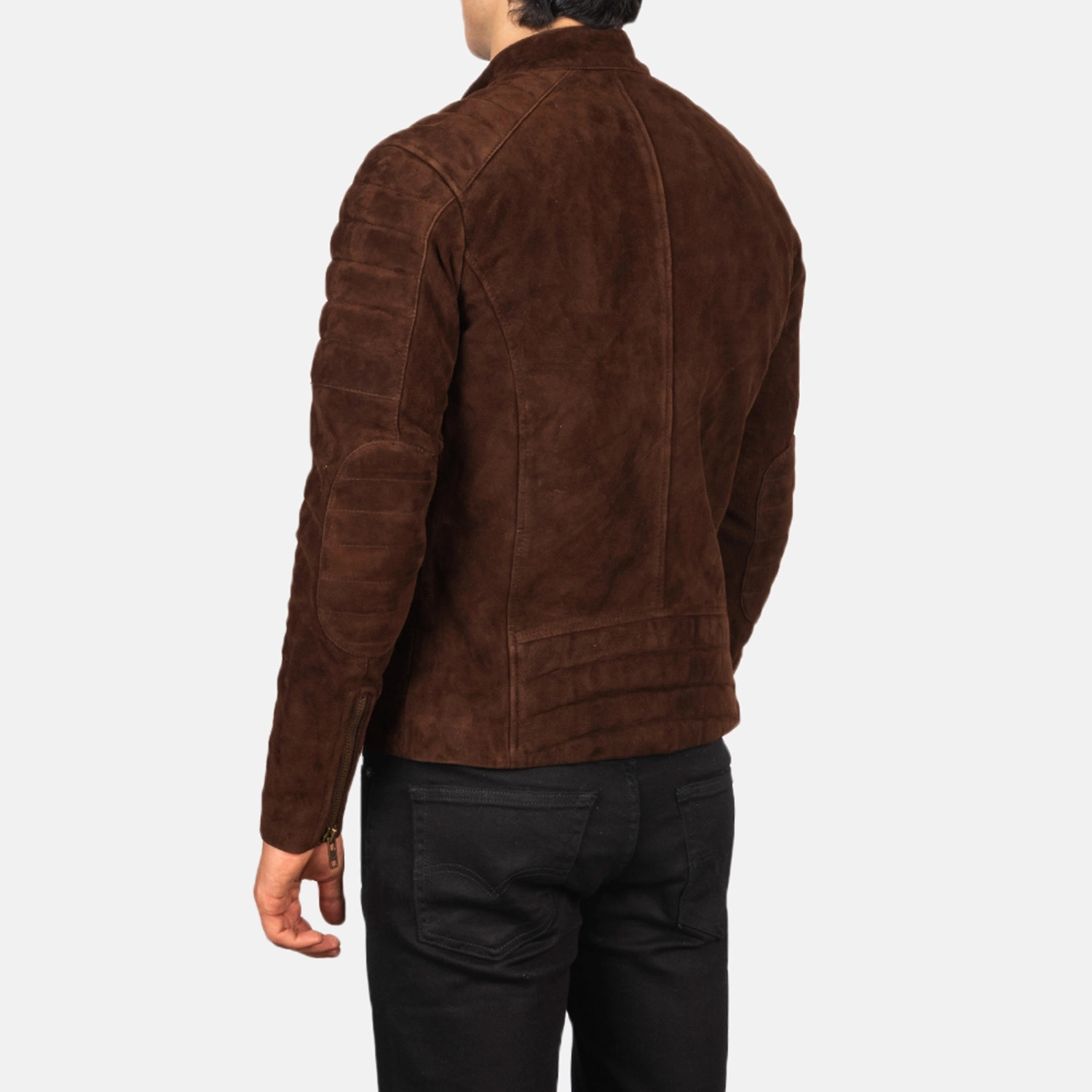 Mens Faisor Mocha Suede Biker Jacket Tilted Back-8-1720091764499.webp