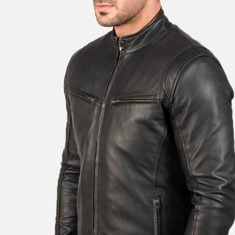 Mens Ionic Black Leather Jacket8080-9-1577697281958