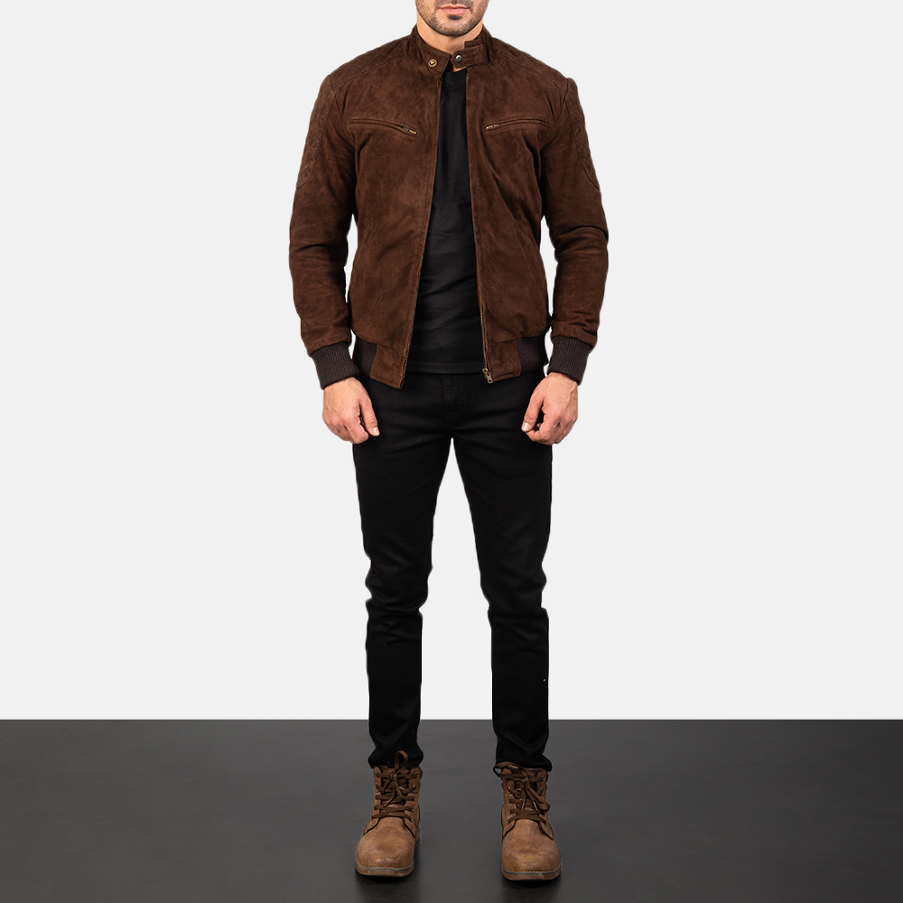 Mens Sven Mocha Suede Bomber Jacket7832-2-1577528225692