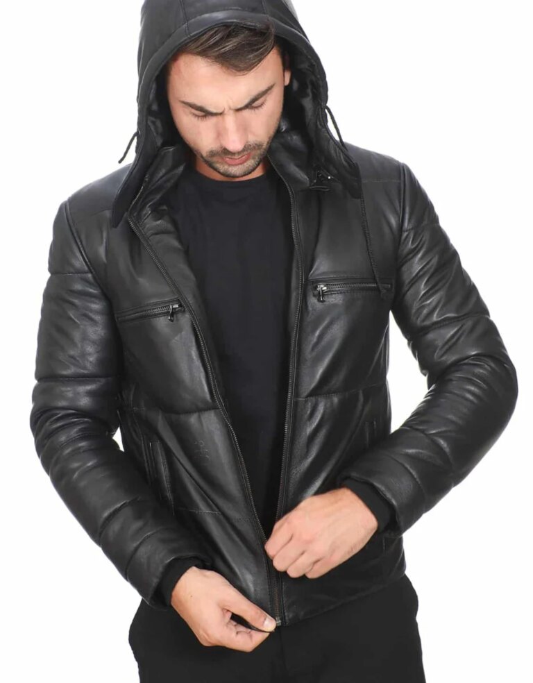 Stellar-Black-Detachable-Hooded-Leather-Jacket-2