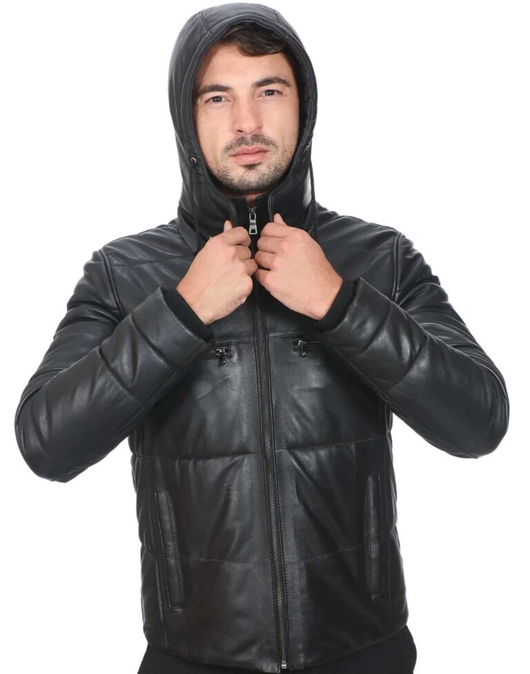 Stellar-Black-Detachable-Hooded-Leather-Jacket-4