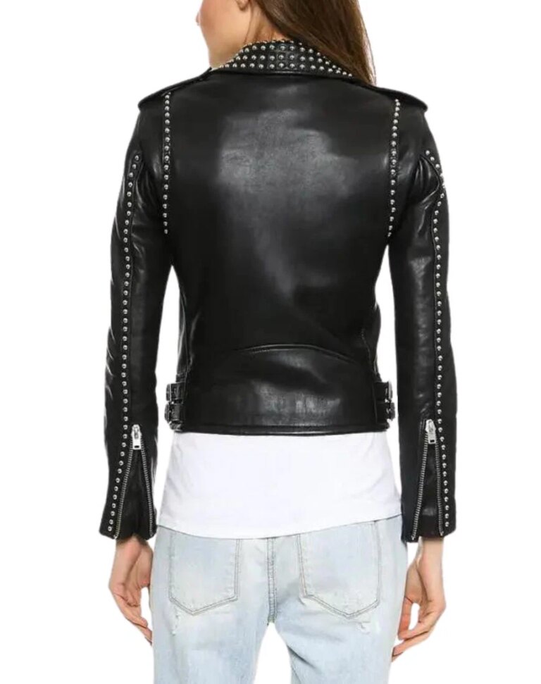 Women_sAriaStuddedBlackBikerLeatherJacketback