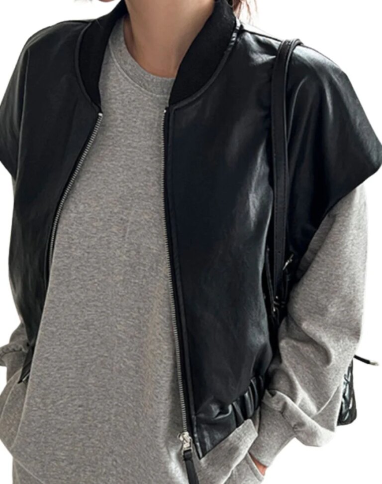 Women_sDulceBlackLeatherVestside