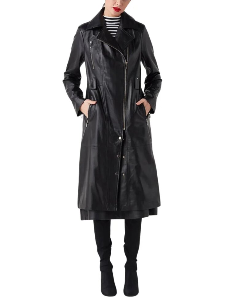 Women_sMystereBlackLeatherTrenchCoatfront2
