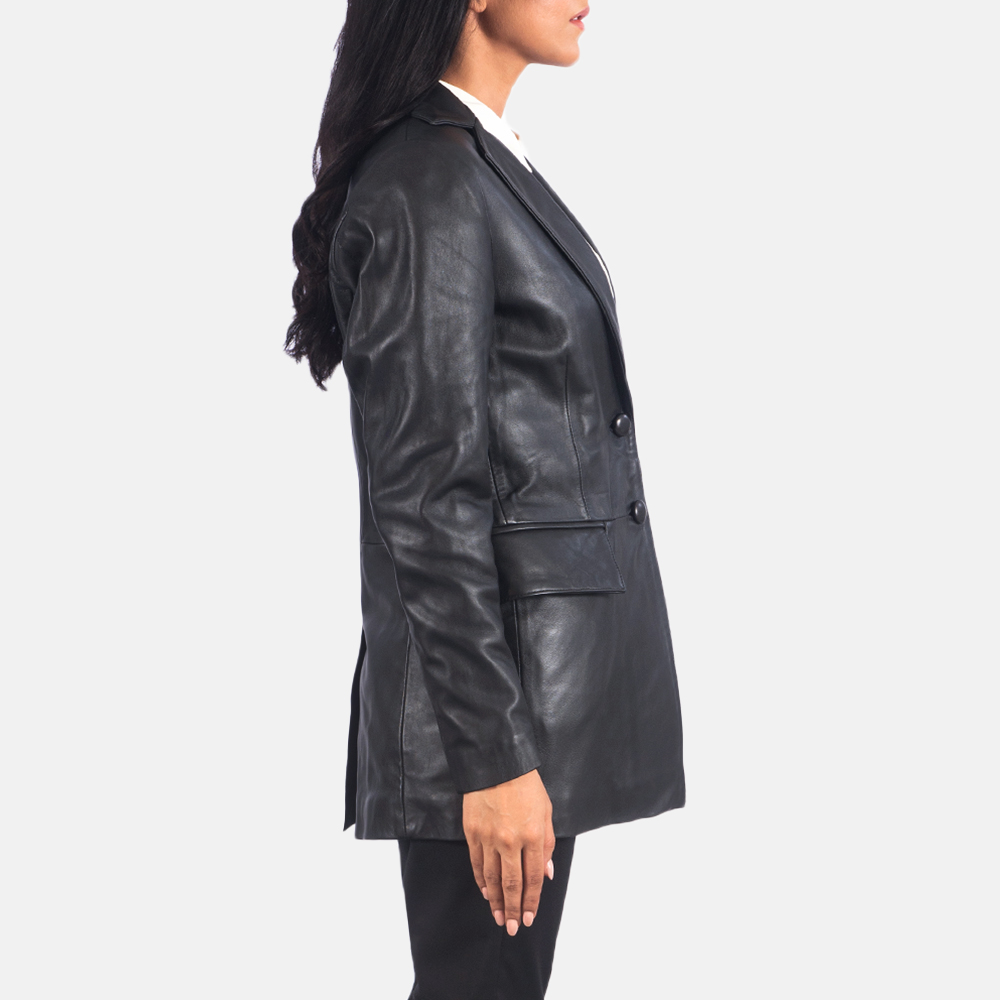 Womens Marilyn Black Leather Blazer_5136 copy-9-1623145504220