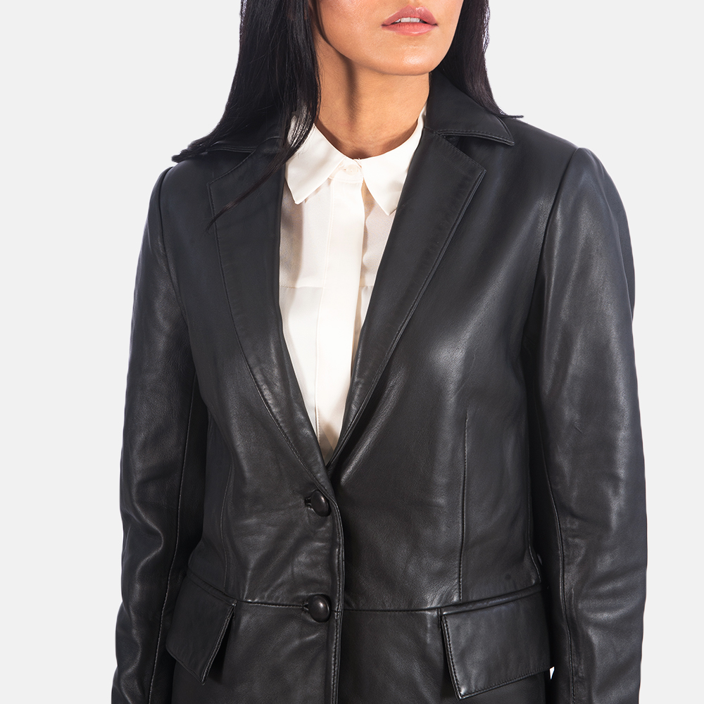 Womens Marilyn Black Leather Blazer_5139 copy-8-1623145499394