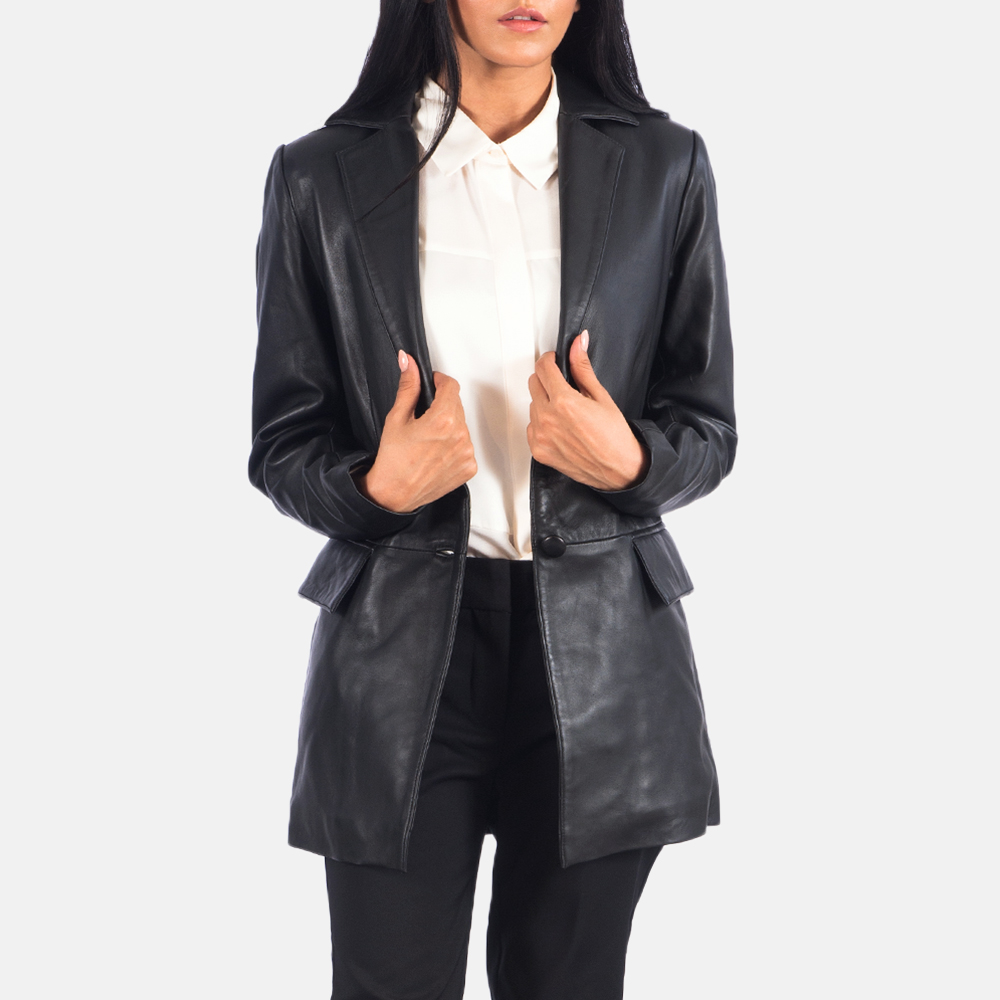 Womens Marilyn Black Leather Blazer_5145 copy-4-1623145480073